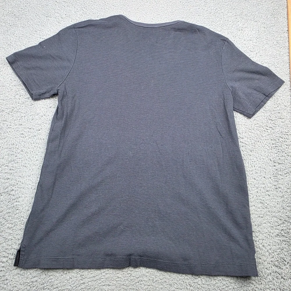 Banana Republic‎ Luxe Touch Performance Tee Mens XL Gray Textured Ribbed Cotton